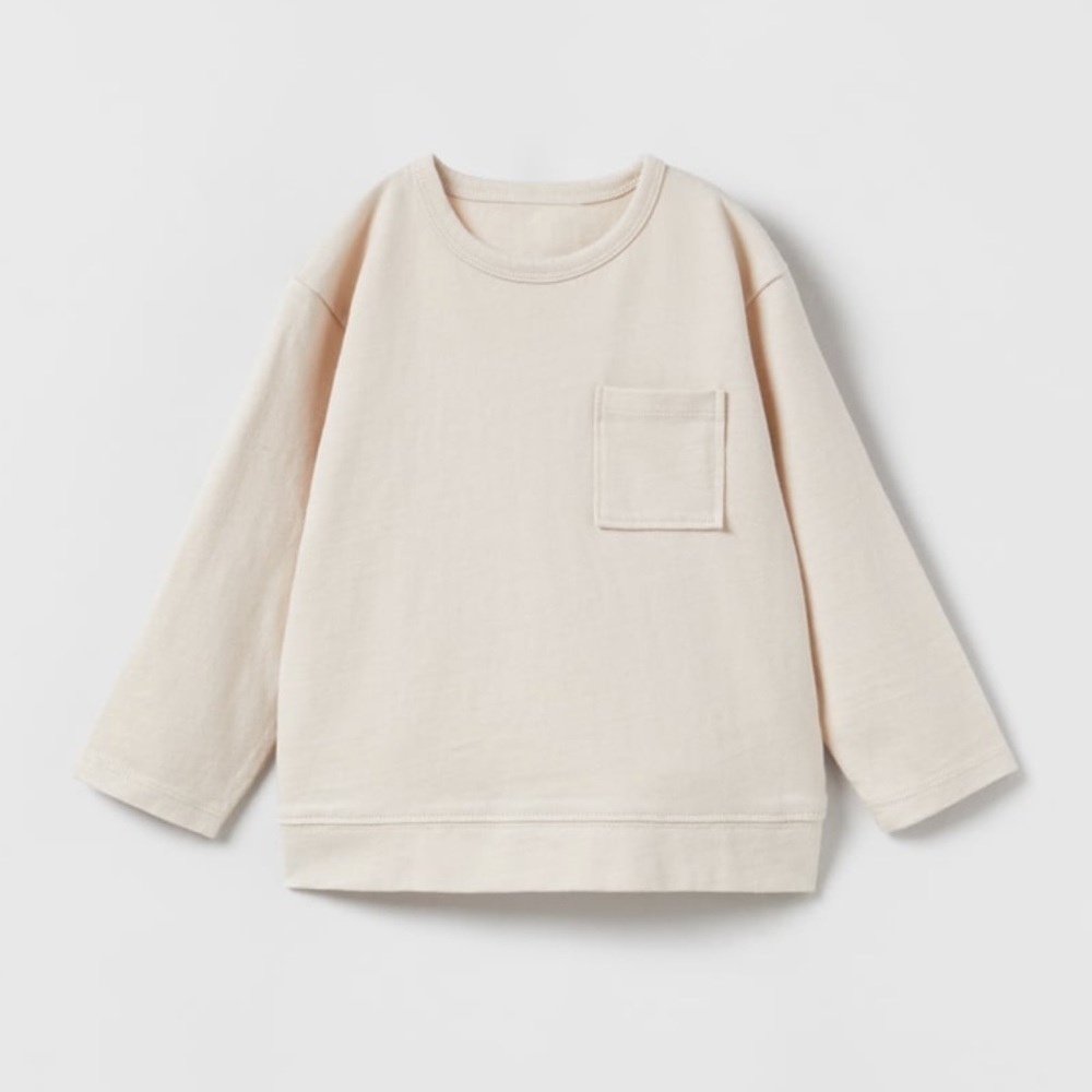 Zara Plain Pocket T-Shirt